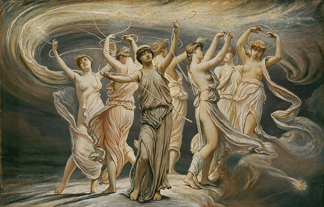 the pleiades (Greek mythology) The Pleiades by Elihu Vedder